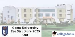 Geeta University Fee Structure 2025 Out